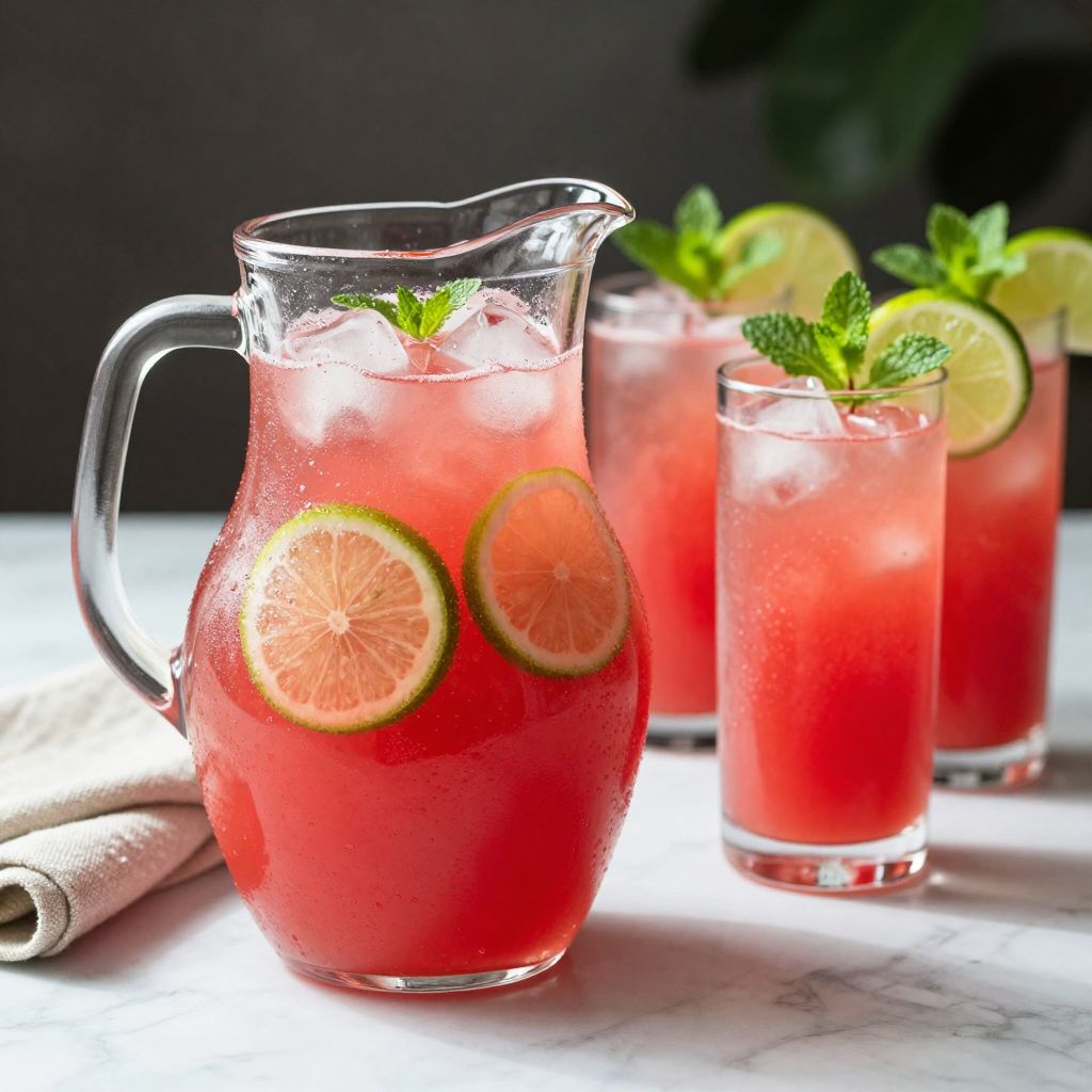 Glass of agua fresca