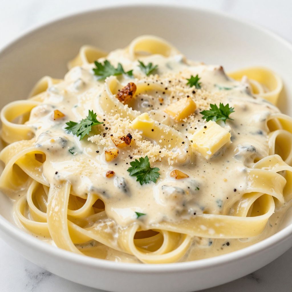 Alfredo sauce step image