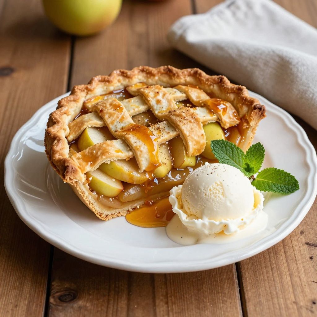 Homemade apple pie filling stored in jars