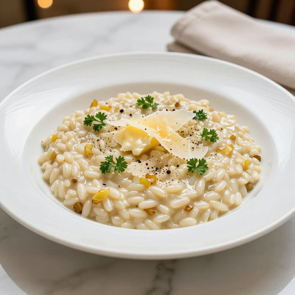 Finished Creamy Arborio Rice Risotto