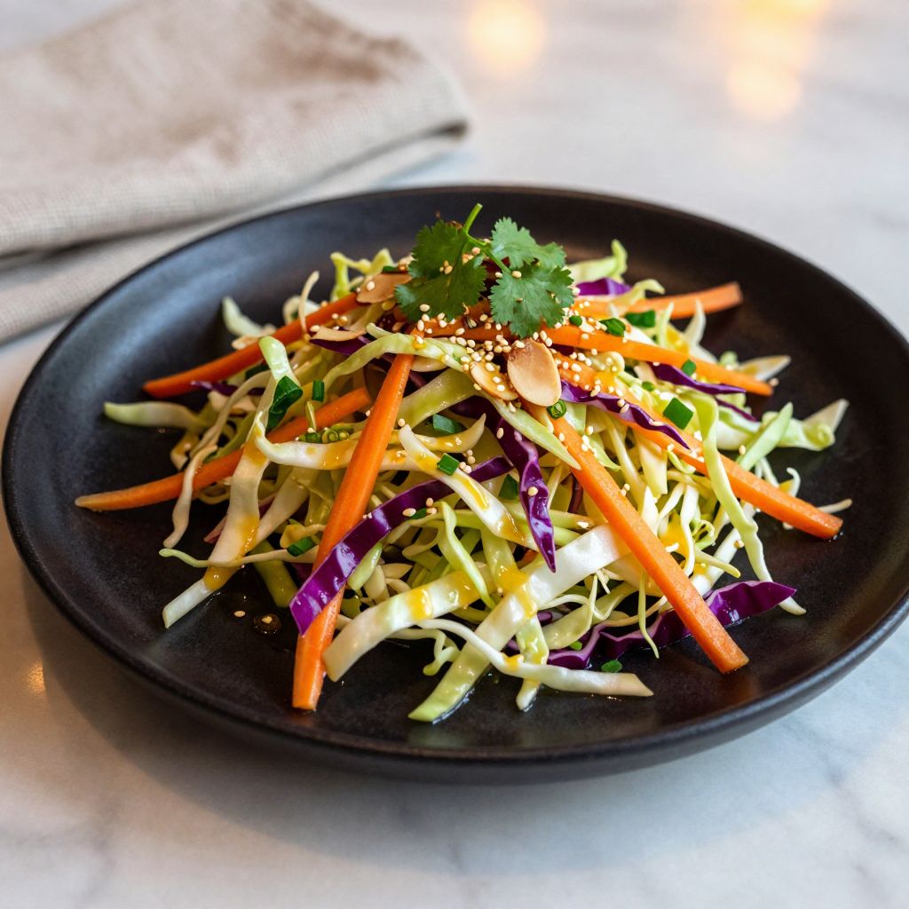 Serving of Asian coleslaw
