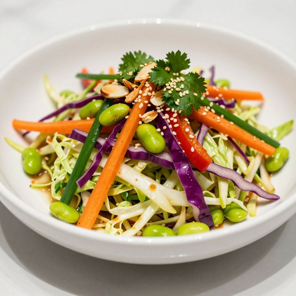 Asian slaw in a bowl