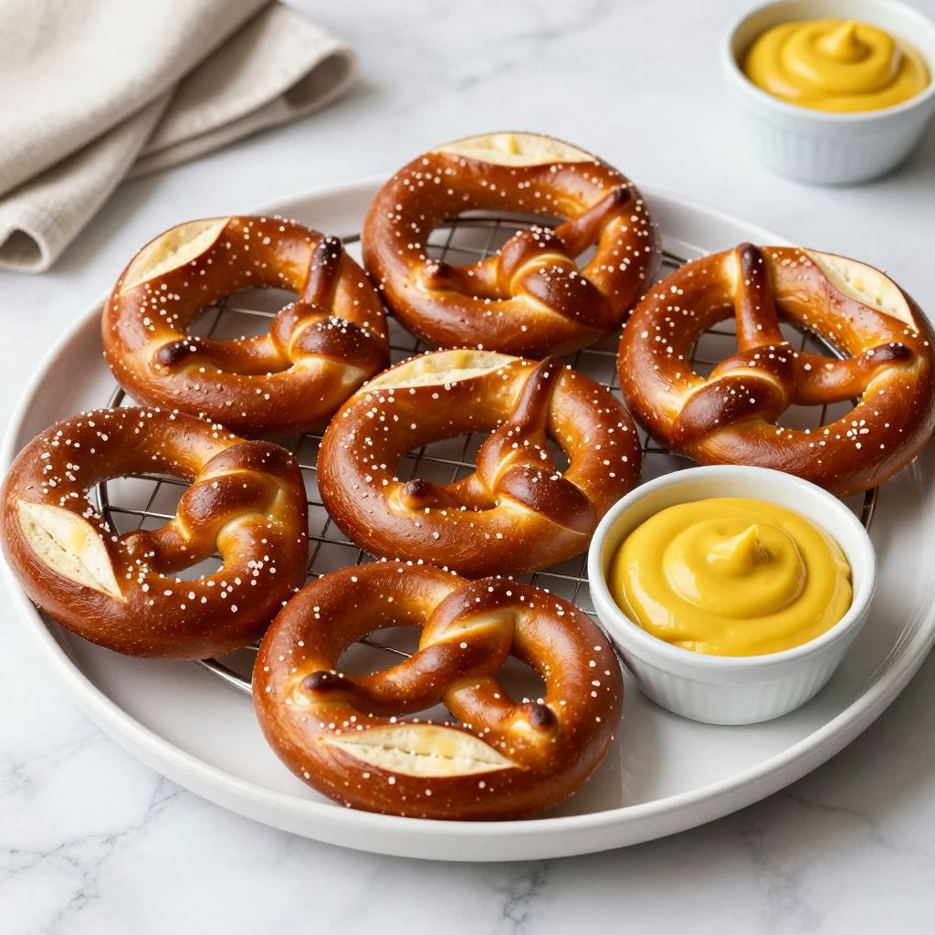 Homemade Auntie Anne's style soft pretzels