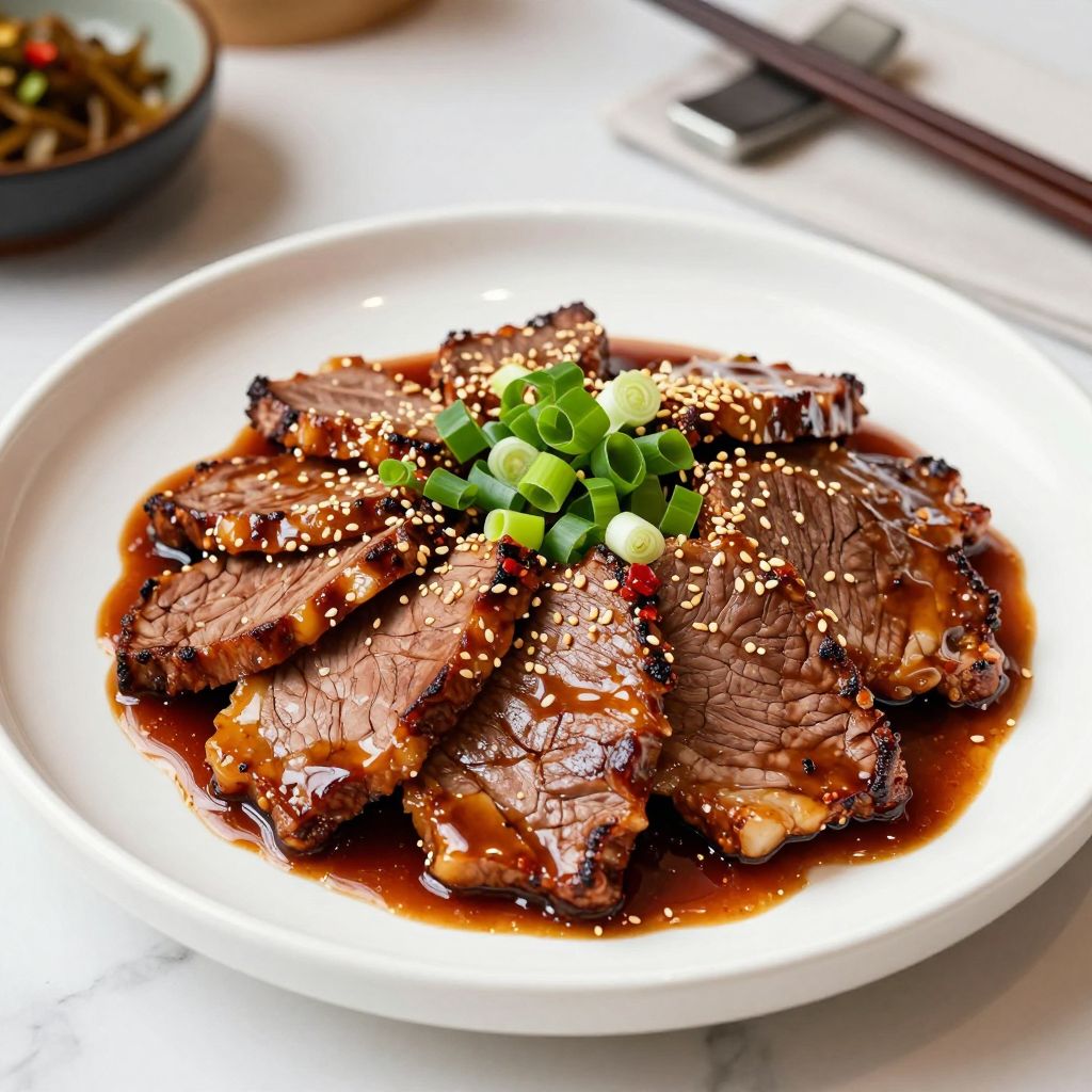 Finished Beijing beef dish