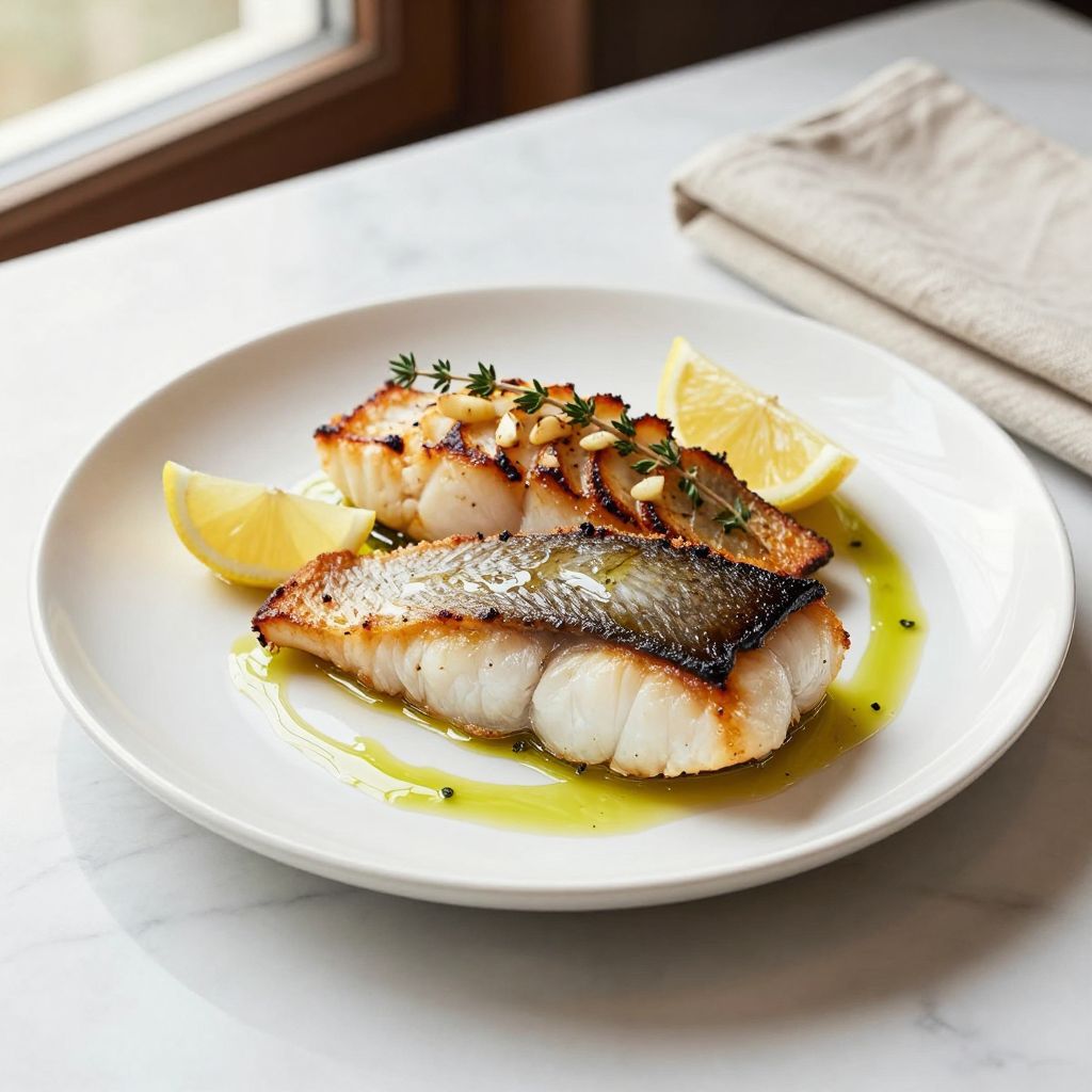 Black Sea Bass Finished Dish