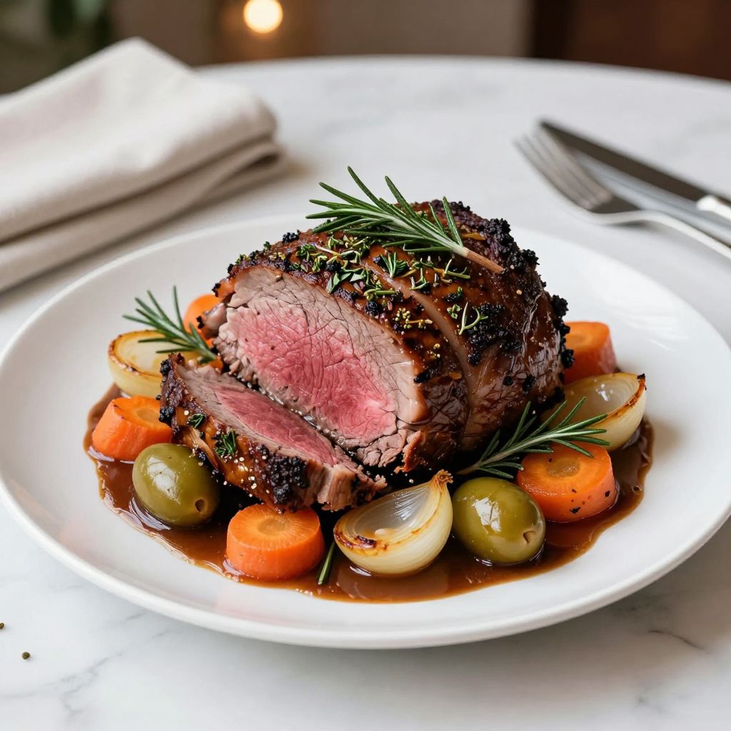 Bottom round roast recipe finished