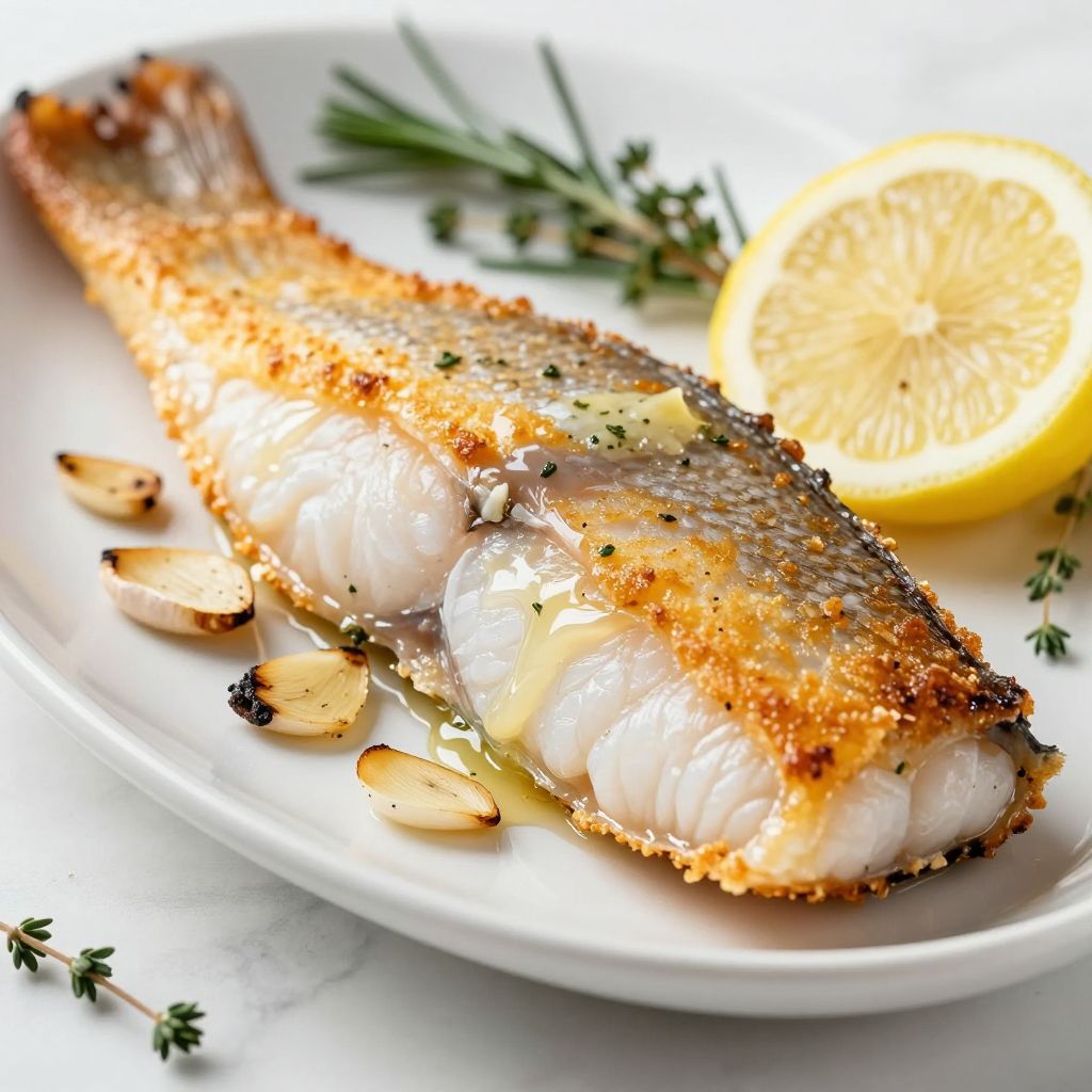 Pan-Seared Branzino Fillet Cooking Steps