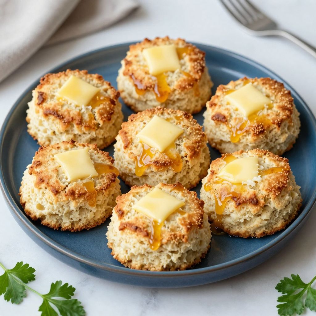 Close up of butter swim biscuits
