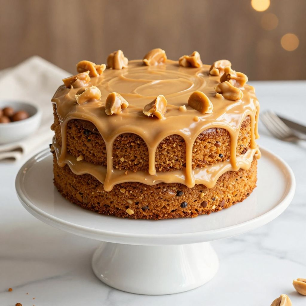 Finished Butterfinger Cake