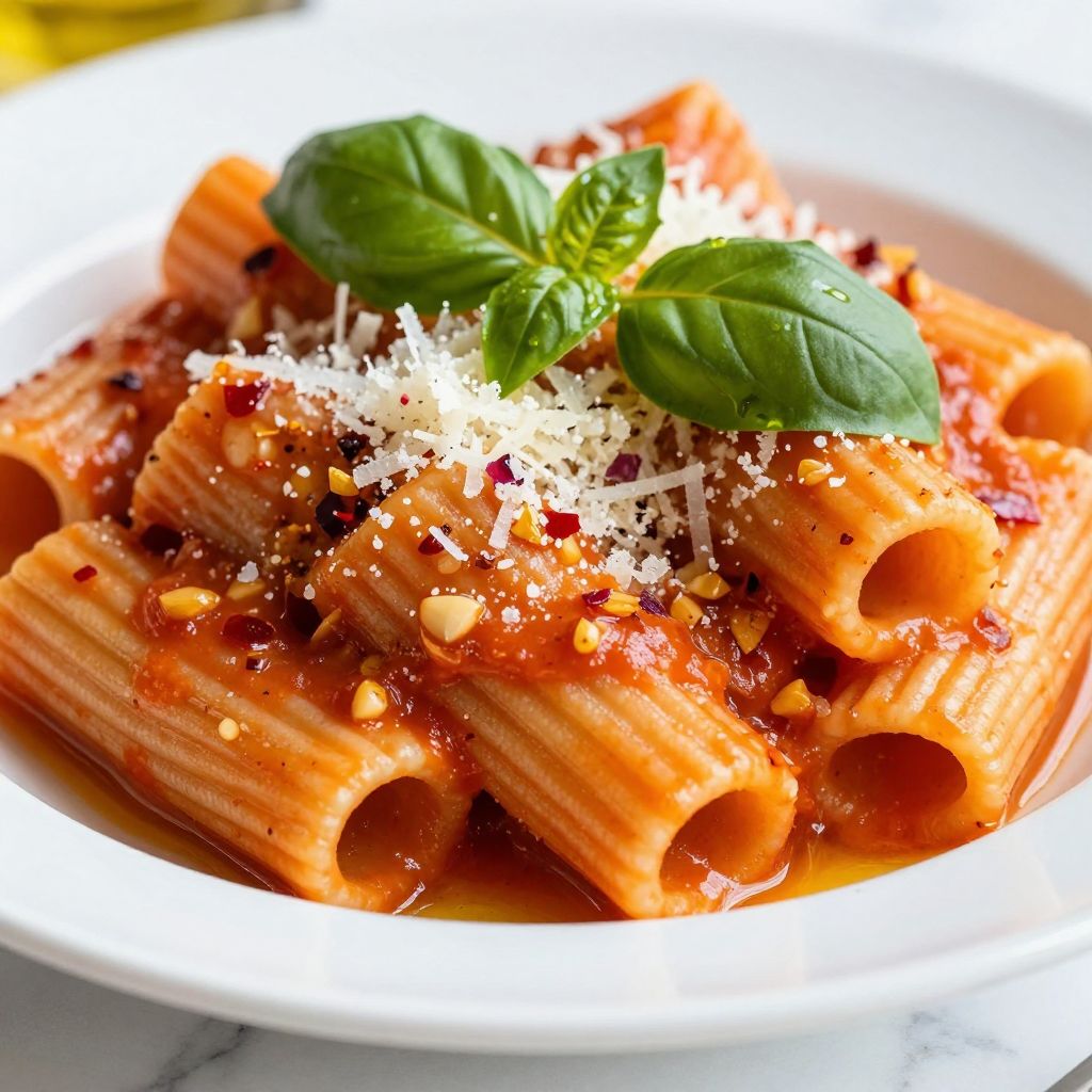 Carbone spicy rigatoni step image