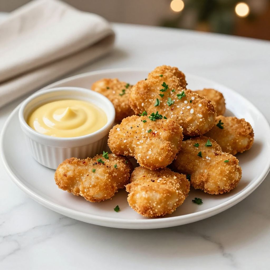 Ready to serve homemade Chick-fil-A nuggets