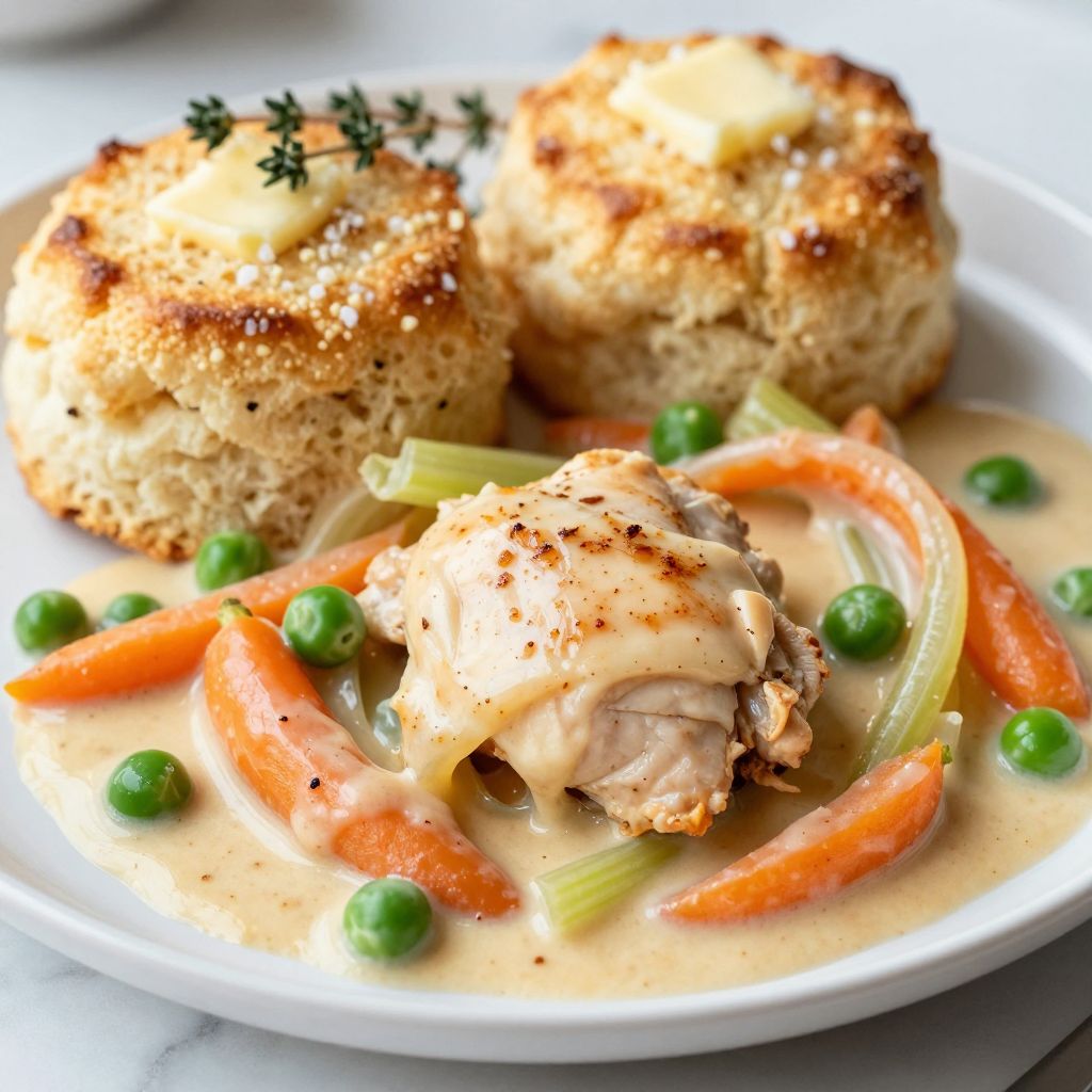 Chicken and biscuits recipe step-by-step