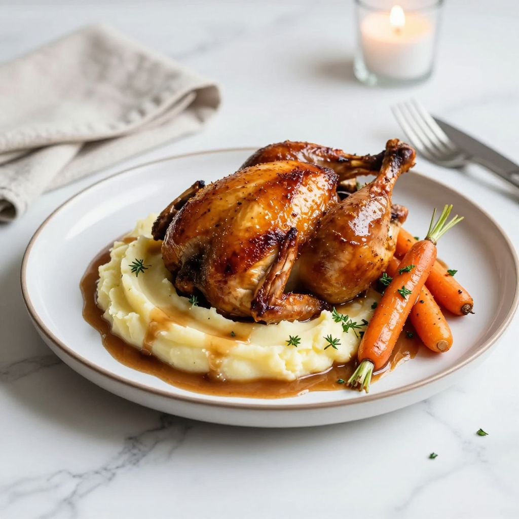 Finished brined chicken