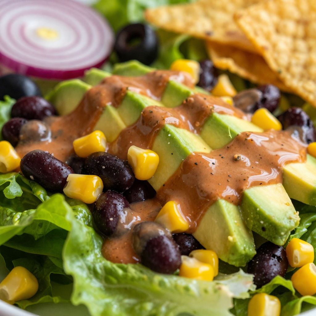 Chipotle vinaigrette in a jar