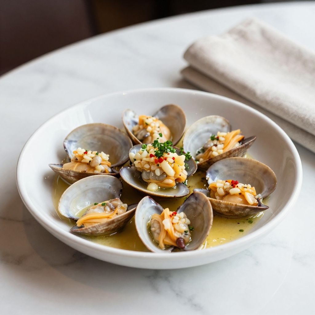 Delicious White Wine Garlic Clams