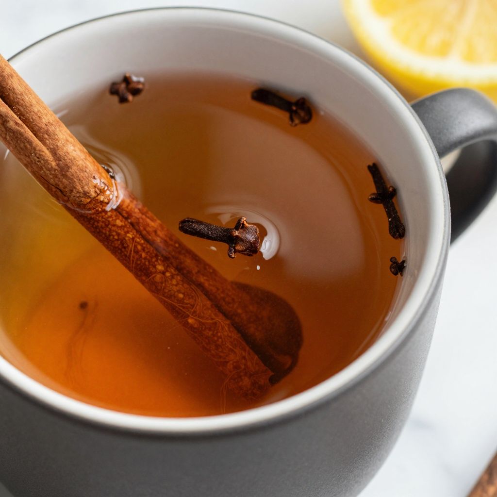clove tea preparation step