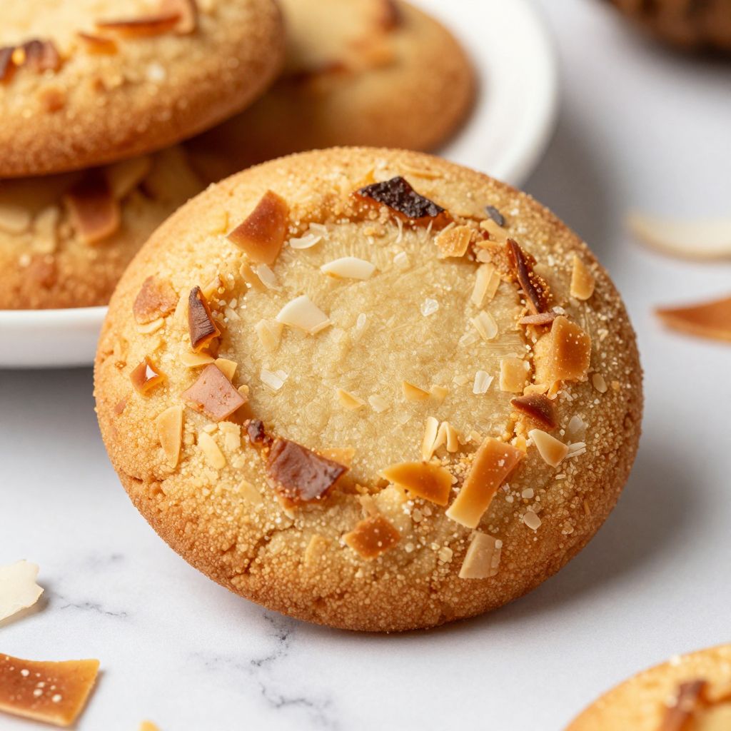 Coconut cookies process step