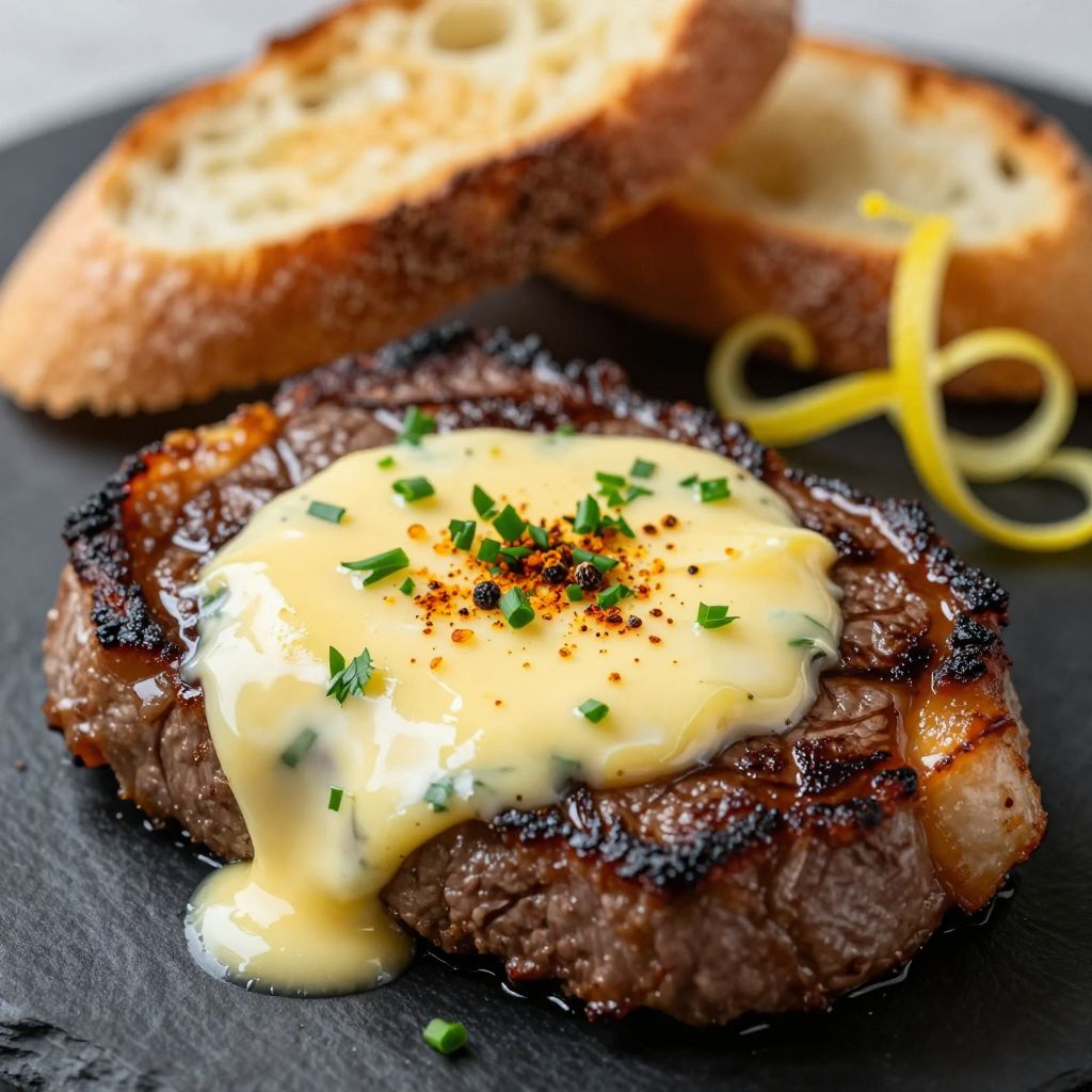 Cowboy butter finished log