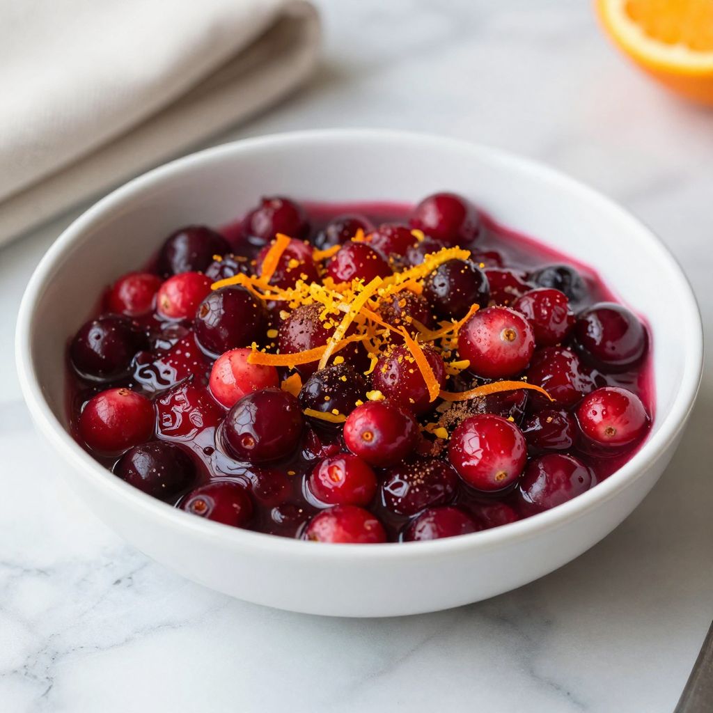 Cranberry Sauce with Orange in Jar
