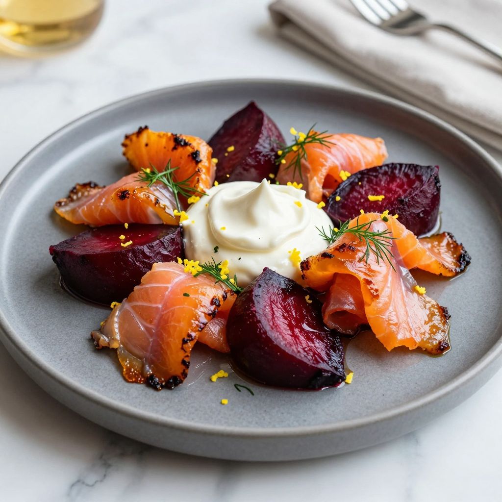 Creme fraiche served as a topping
