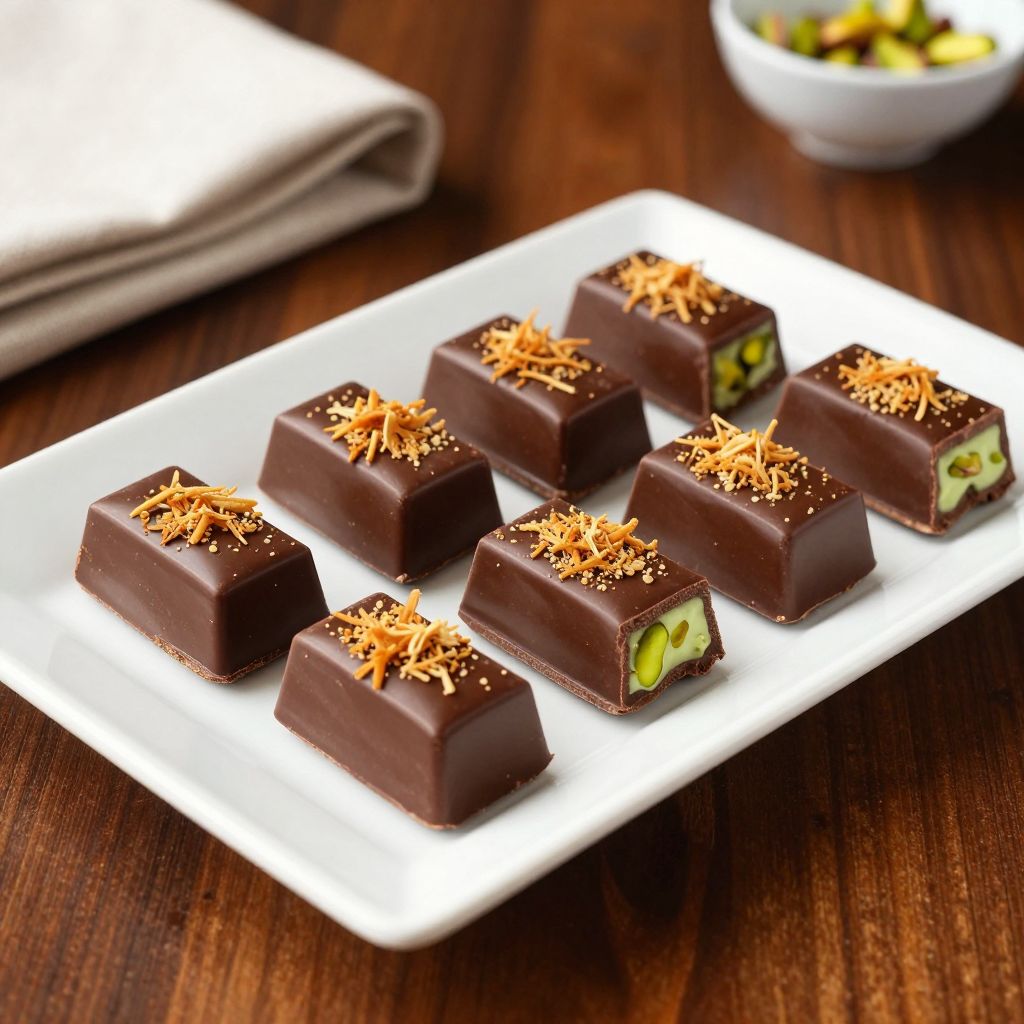 Finished Dubai chocolate bars