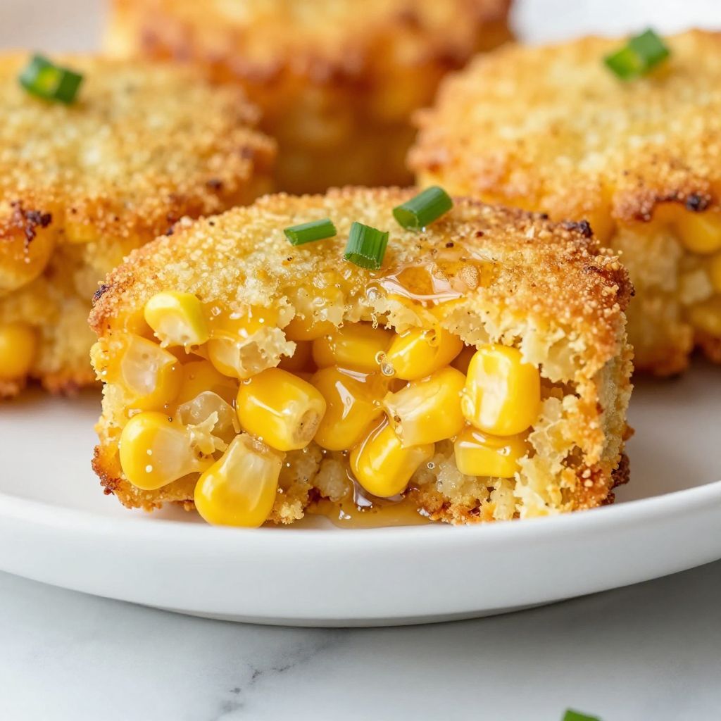 Fried Cornbread in the making