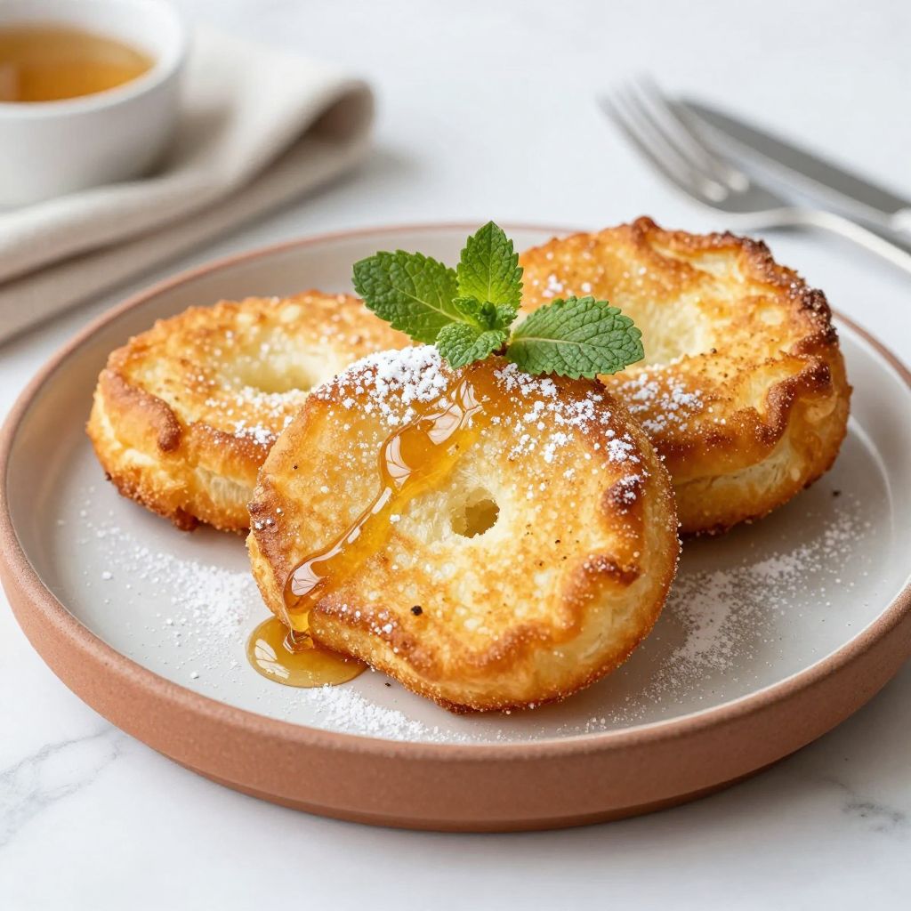 Finished fry bread on plate