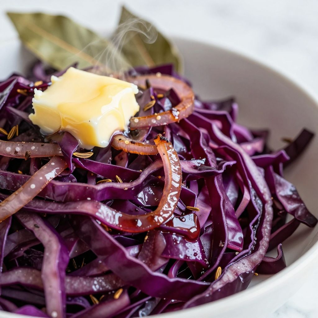 German red cabbage step by step image
