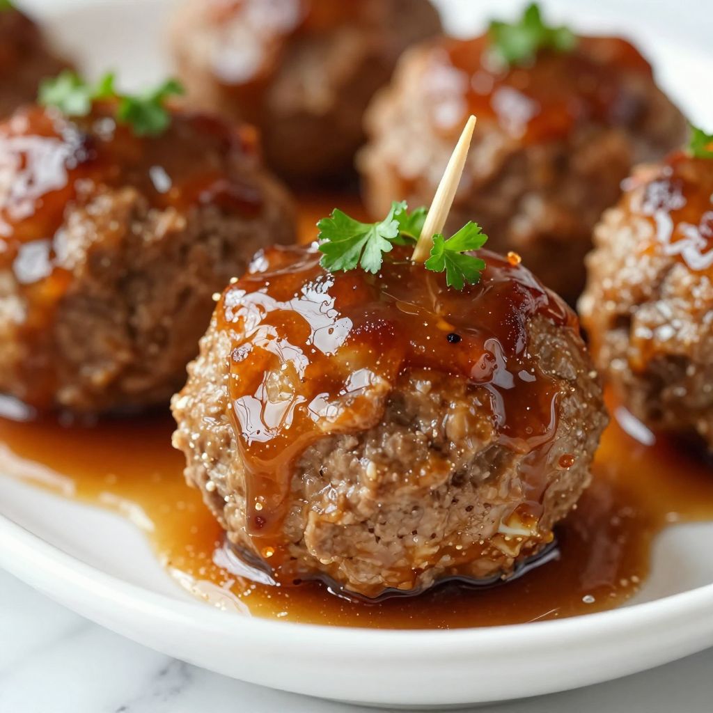 Grape Jelly Meatballs in Slow Cooker