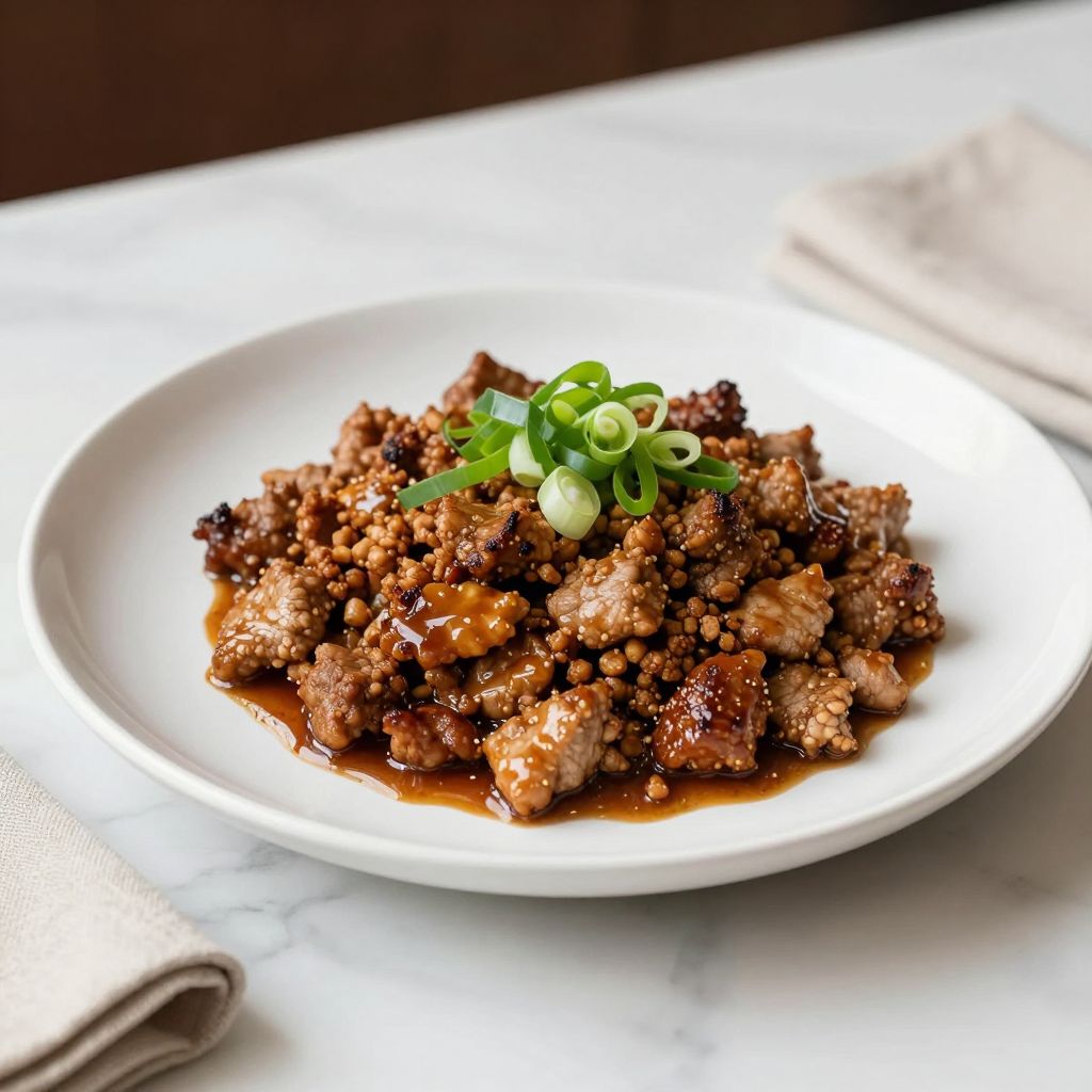 Easy Ground Pork Skillet Final Dish
