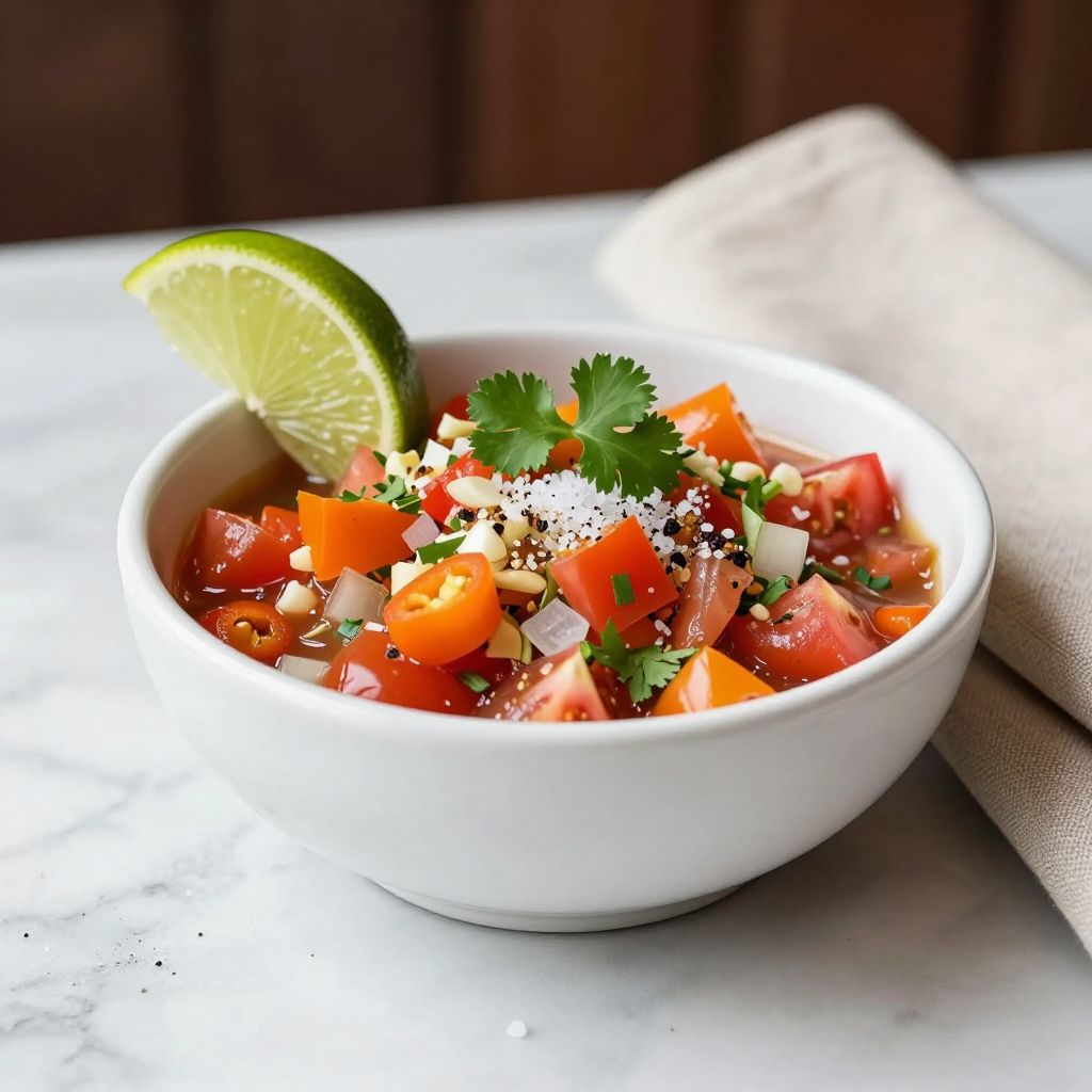 Habanero Salsa Serving Suggestion