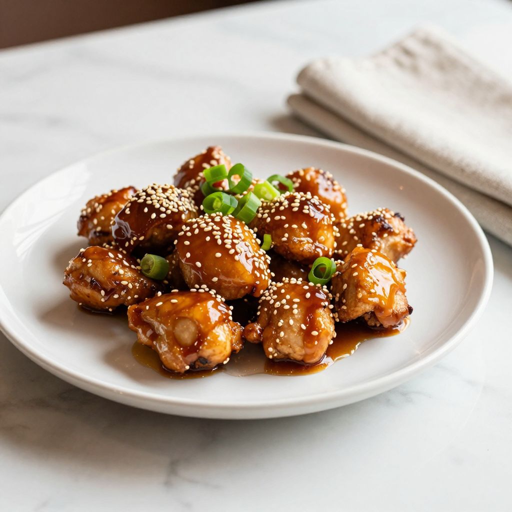 Honey Sesame Chicken Final Dish