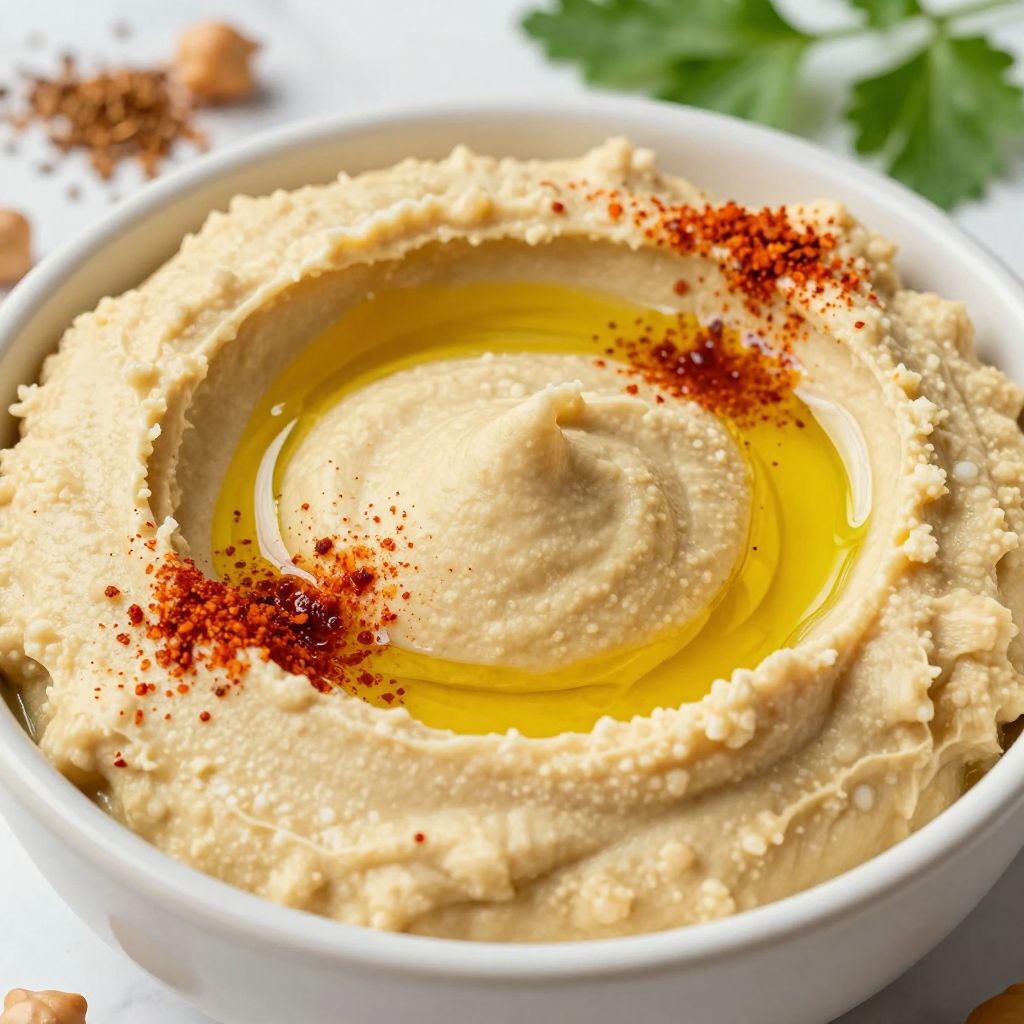 Hummus without tahini step-by-step