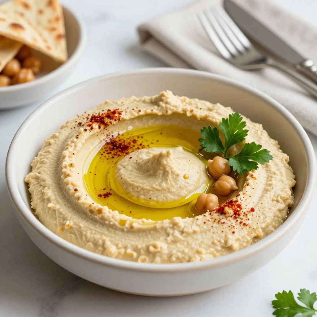 Creamy hummus without tahini