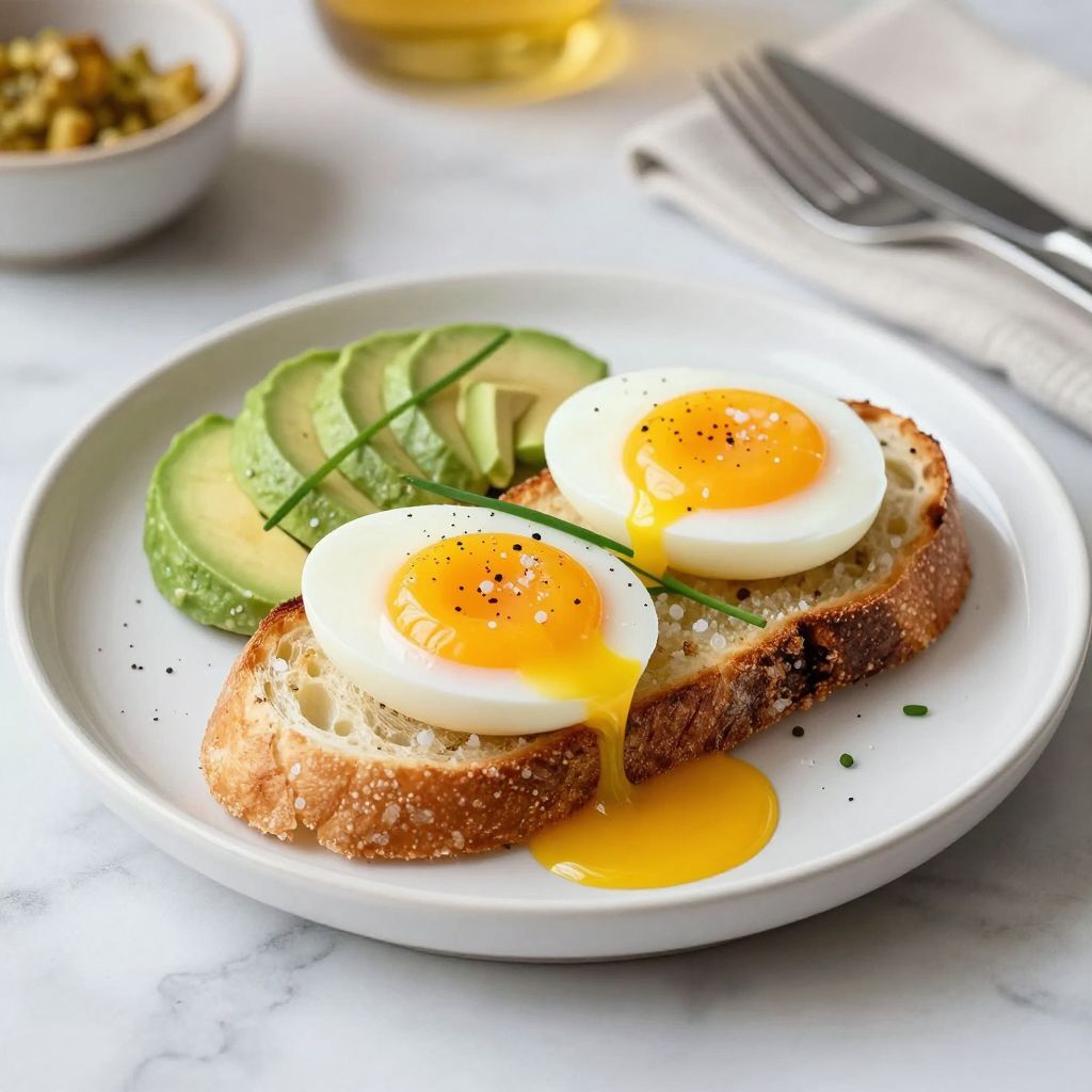 Jammy eggs final serving image