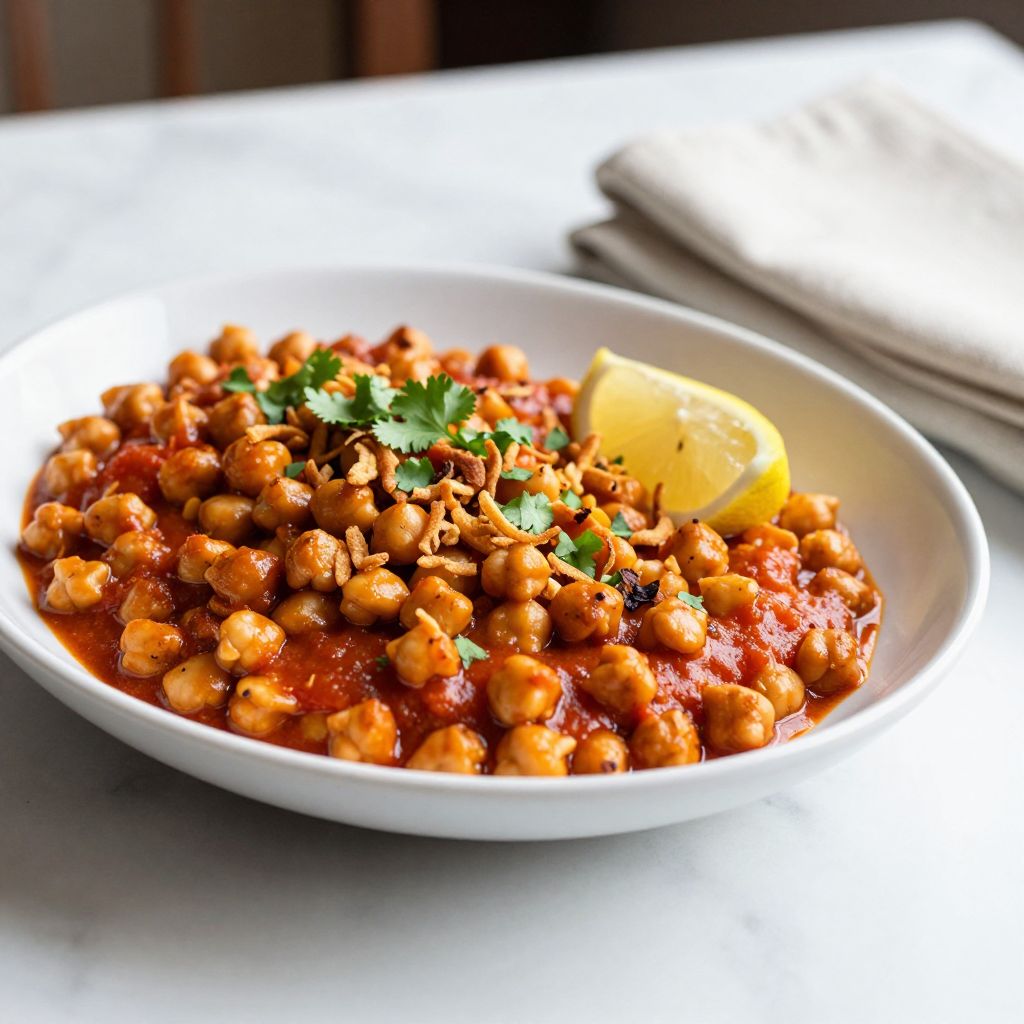 Finished Kala Chana dish