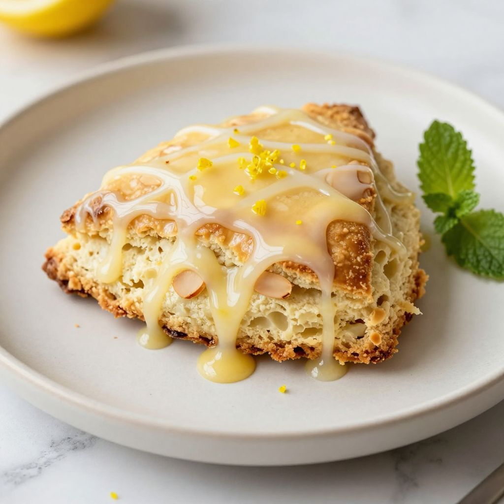 Lemon glaze in a bowl
