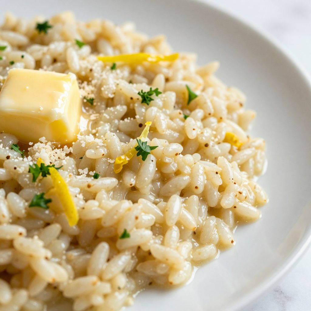 Lemon Risotto preparation