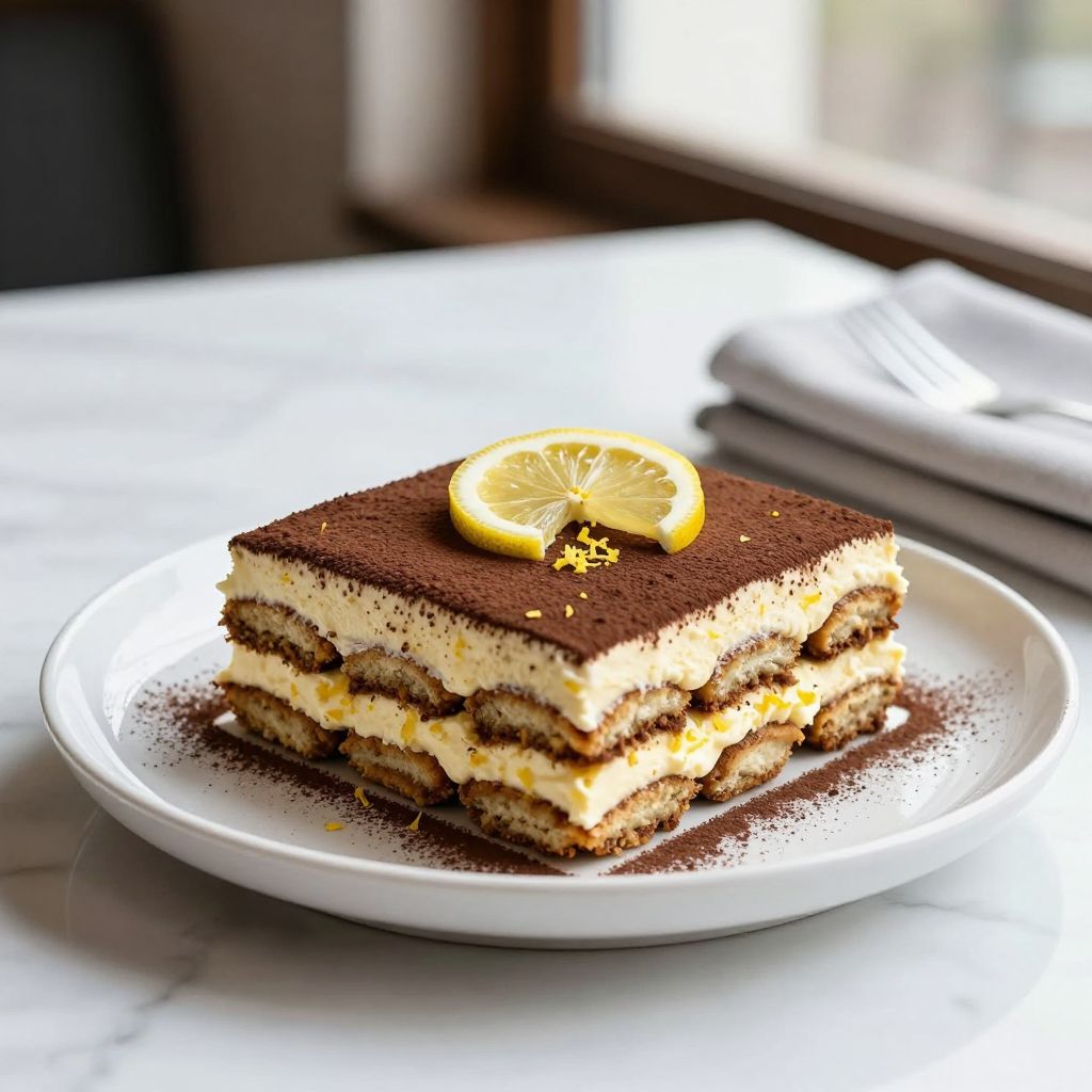 Finished Lemon Tiramisu