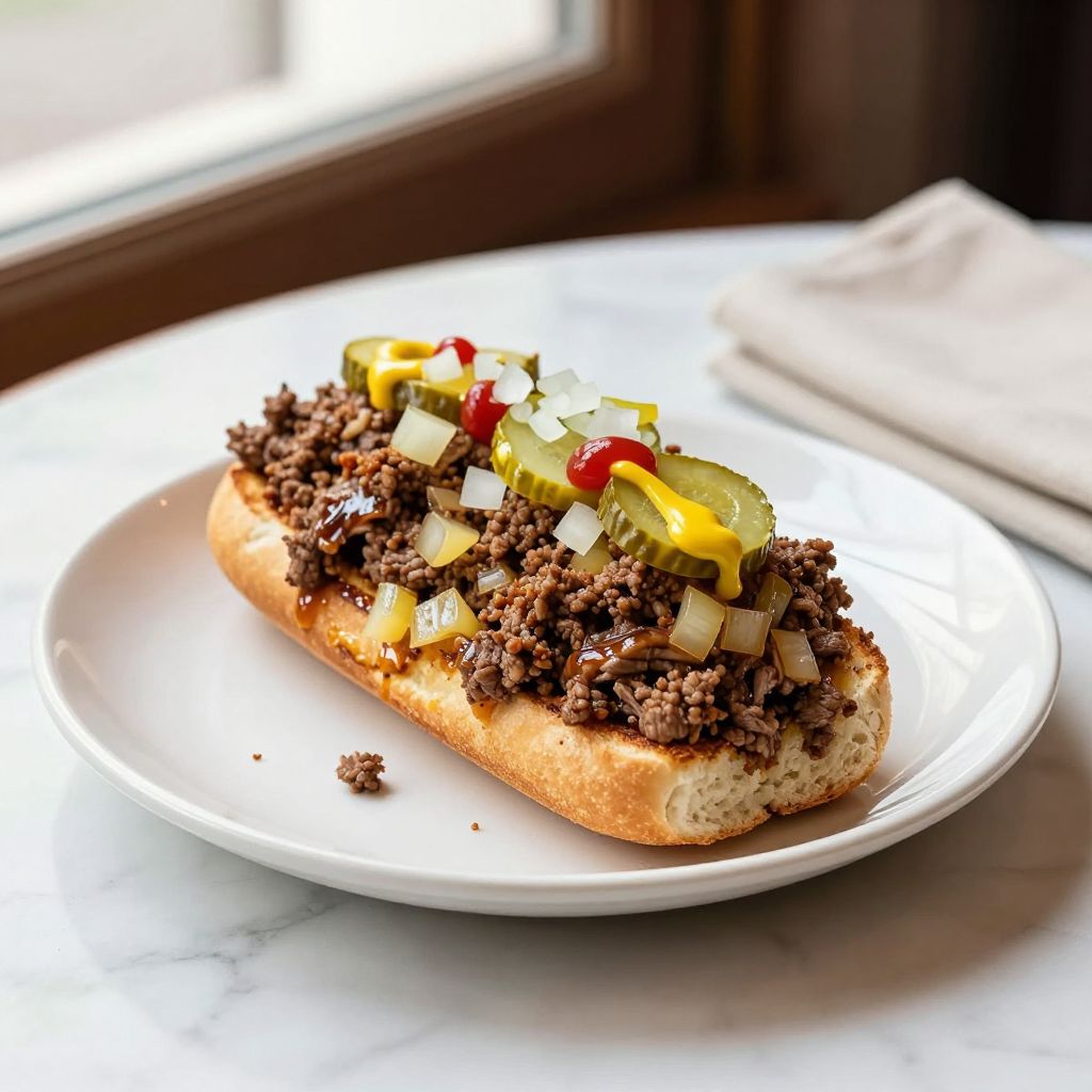 Loose Meat Sandwich Final Image