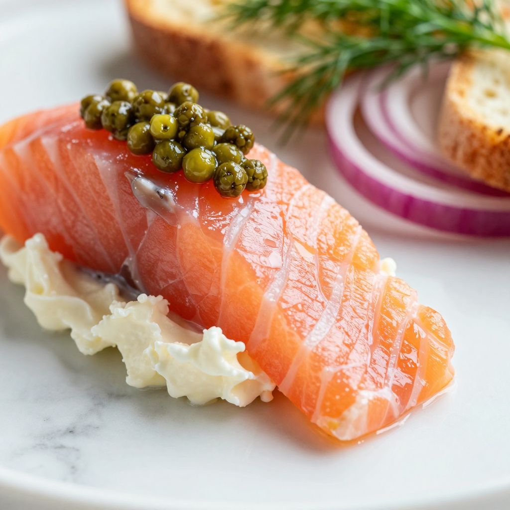 Homemade cured salmon lox step by step image