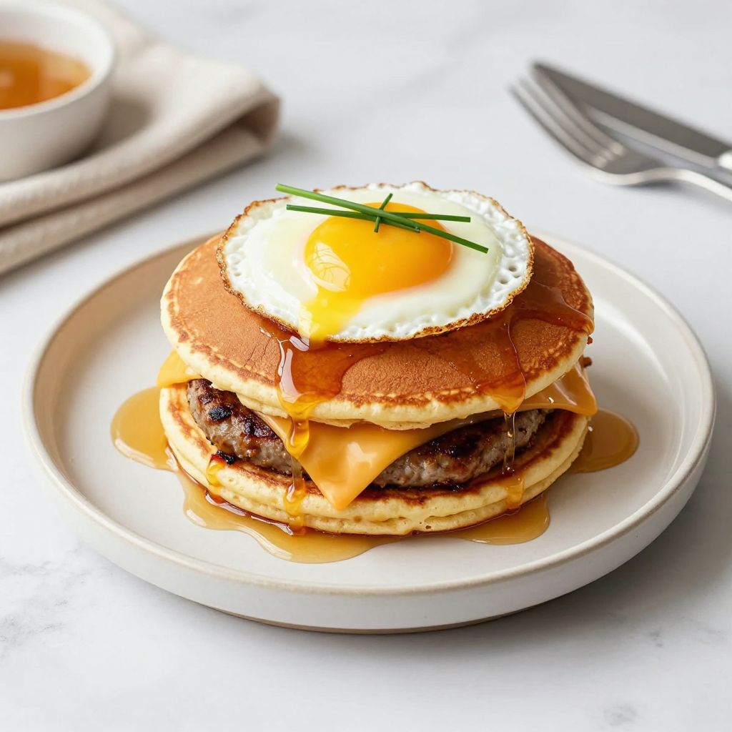 Finished homemade McGriddles