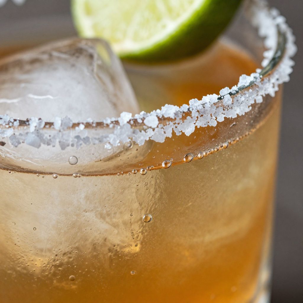 Mezcalita in a salt-rimmed glass