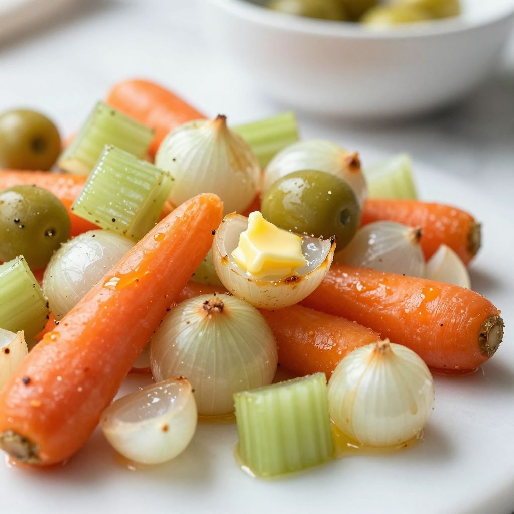 Mirepoix step by step cooking