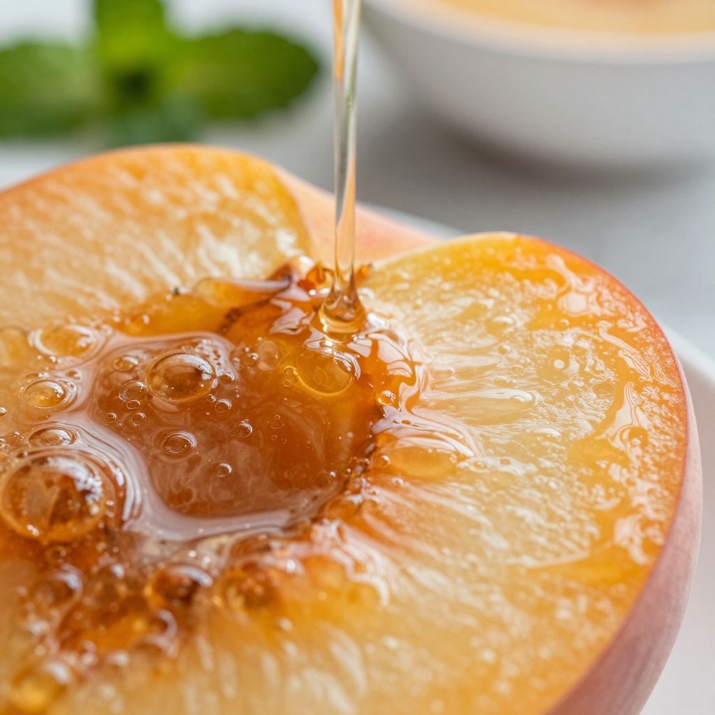 Homemade Peach Syrup Process