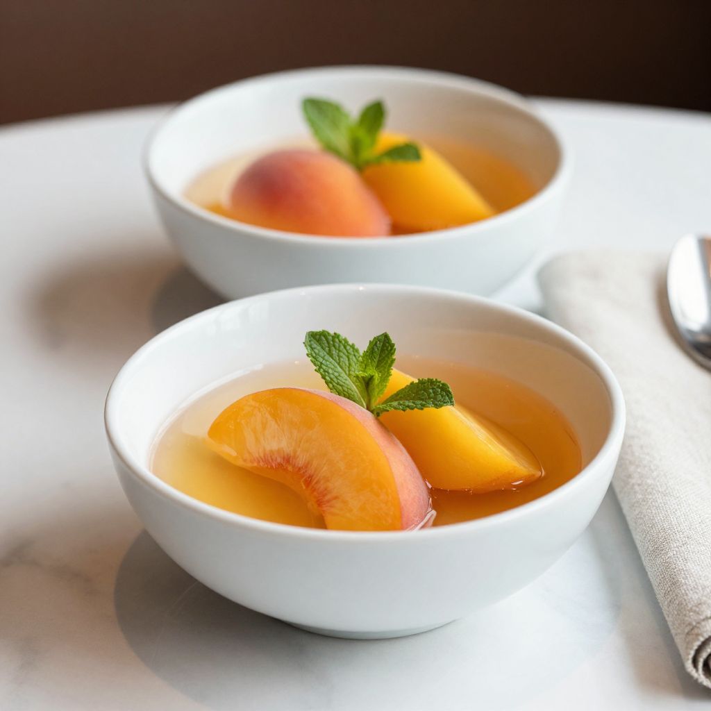 Homemade Peach Syrup Final Product