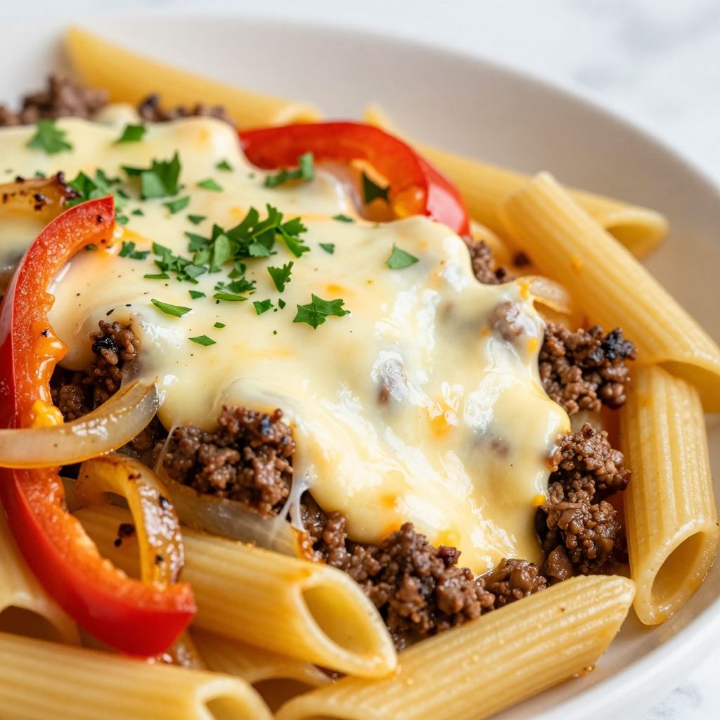Philly Cheesesteak Pasta