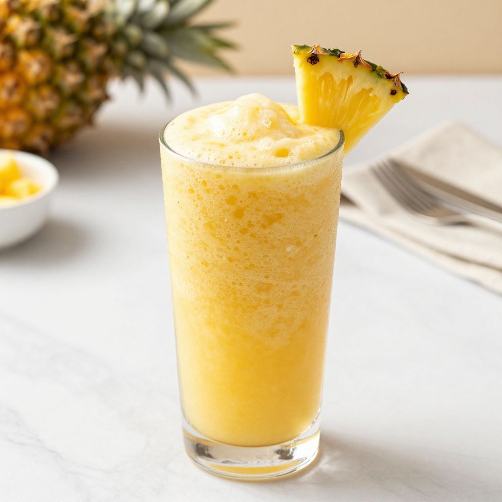Pineapple Smoothie Ingredients Displayed