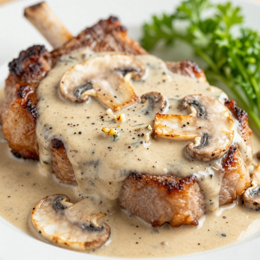 Pork chop supreme recipe step-by-step in skillet