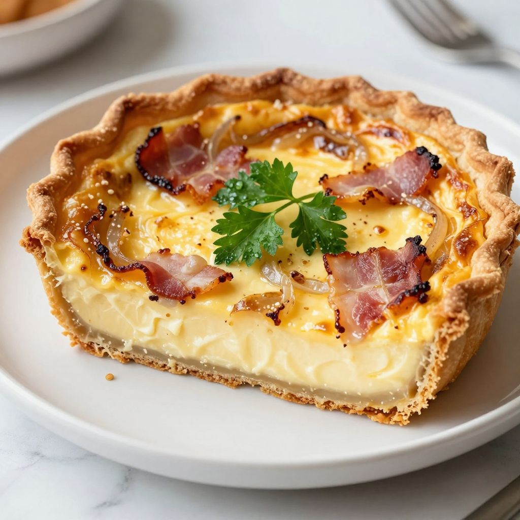 Quiche crust after blind baking
